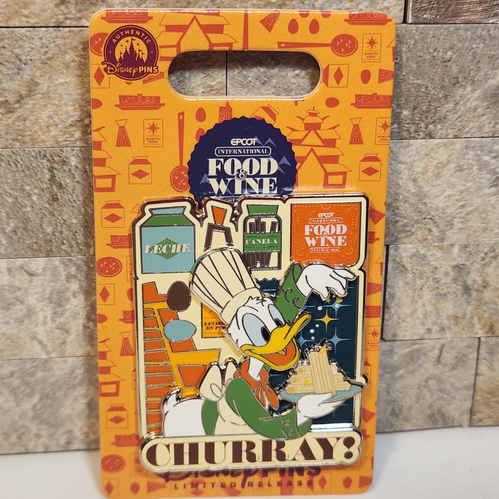 Disney Donald Duck Epcot Food & Wine Festival 2020 Churray Pin Limited Release